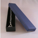Verpackungs-Box, Karton-Etui blau mit schwarzer Schaumstoff-Einlage (90008-BL)