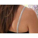 BH-Schmuckträger metall silber, Strass klar (10003-S-C)