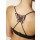 textiler BH-Träger auf dem Rücken gekreuzt mit Schmetterling schwarz/rosa (10402-TXBK/P)