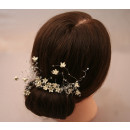 Haargesteck mit Blüten und Strasssteinen