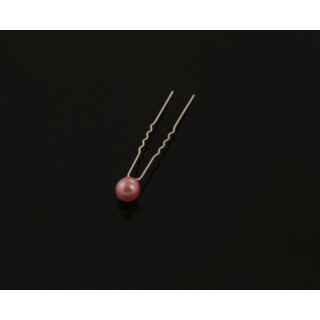 Haarrnadel groß mit Perle, Länge 7,5 cm rosa